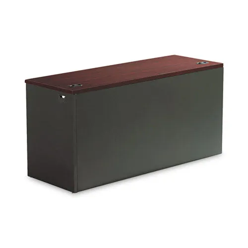 38000 Series Return Shell, Right, 48w X 24d X 29.5h, Mahogany/charcoal