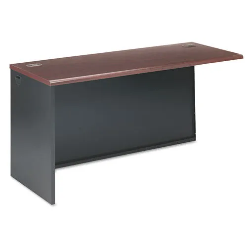 38000 Series Return Shell, Right, 48w X 24d X 29.5h, Mahogany/charcoal