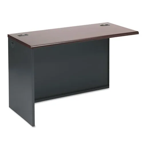 38000 Series Return Shell, Right, 48w X 24d X 29.5h, Mahogany/charcoal