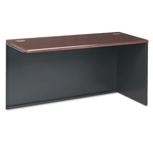 38000 Series Return Shell, Right, 48w X 24d X 29.5h, Mahogany/charcoal