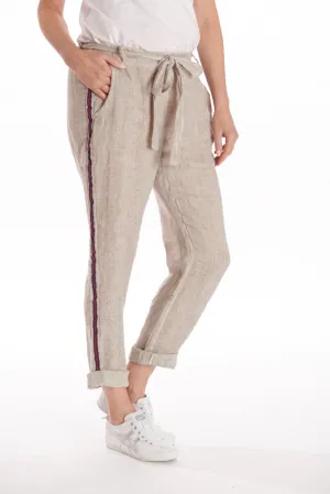 Academy Linen Pant - Beige