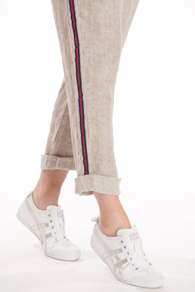 Academy Linen Pant - Beige