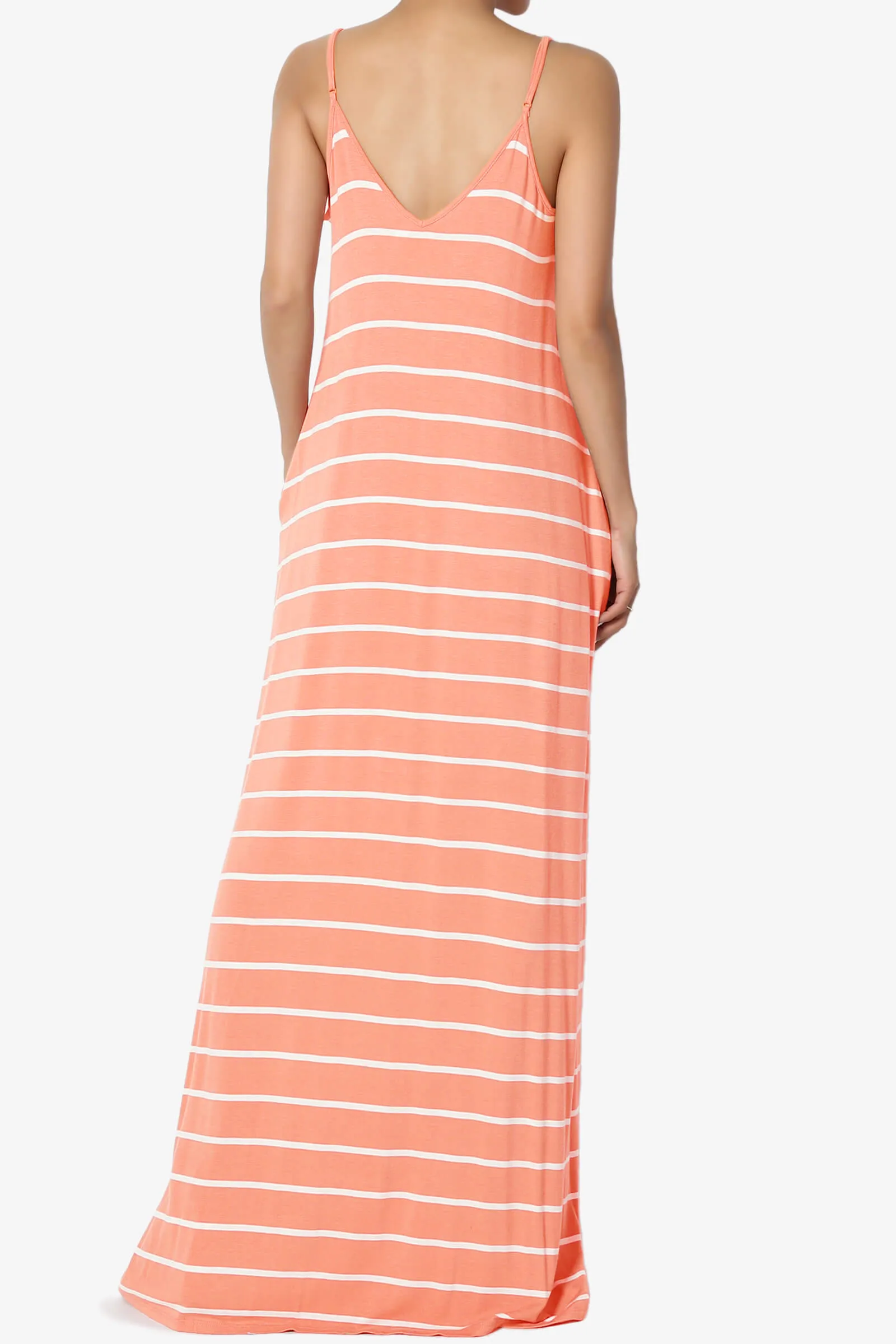 Adilette Striped Cami Maxi Dress PLUS