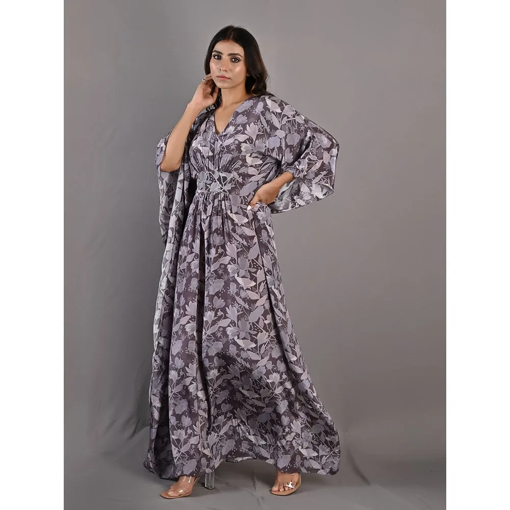 Bohame Chrystana Purple & Mauve Kaftan