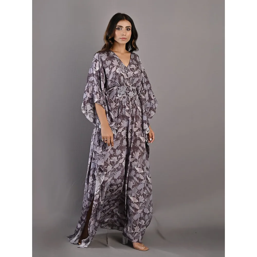 Bohame Chrystana Purple & Mauve Kaftan