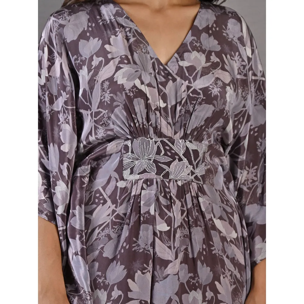 Bohame Chrystana Purple & Mauve Kaftan