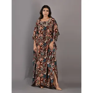 Bohame Raisa Multi & Maroon Kaftan