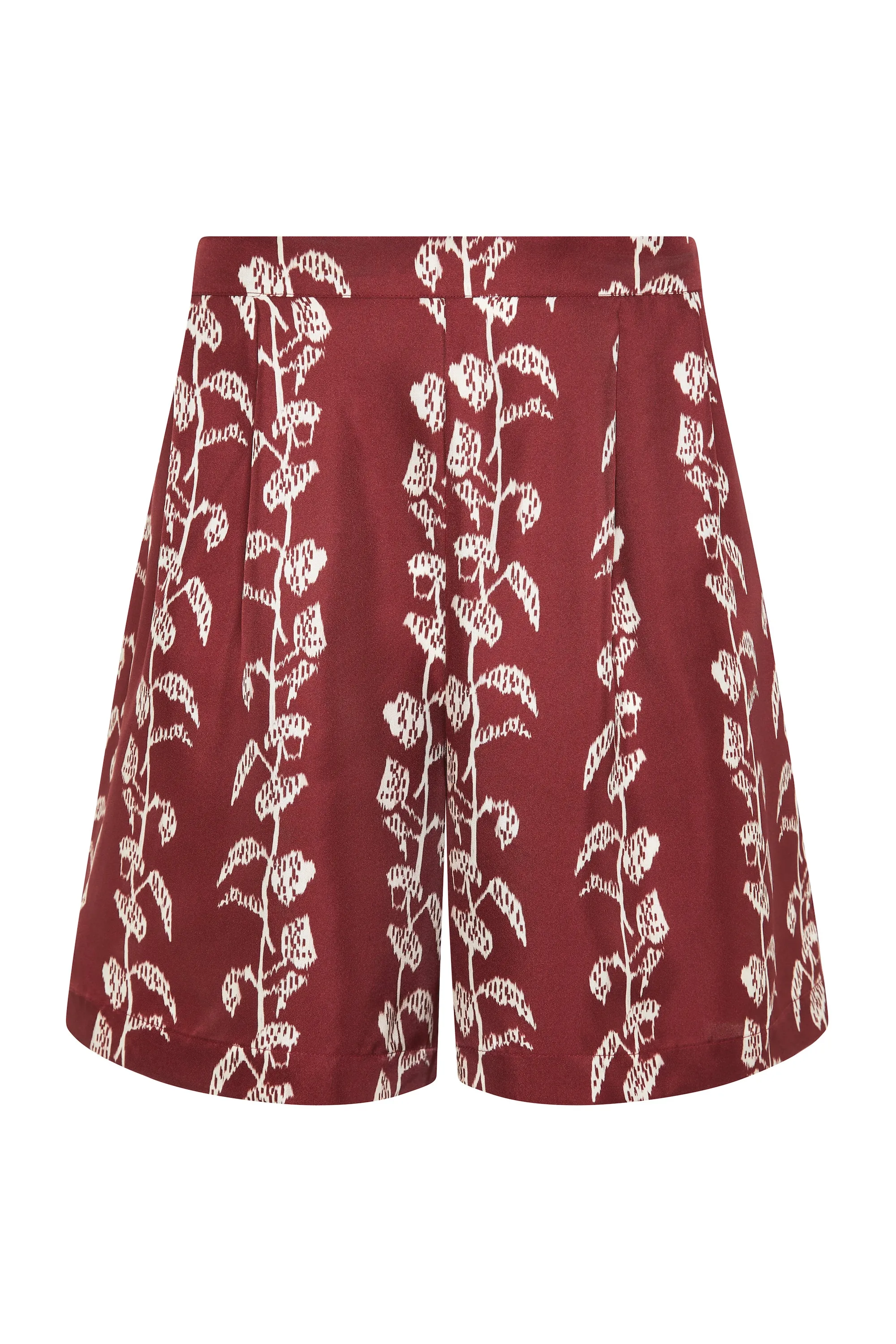 Carros Short Burgundy Vine Silk Twill