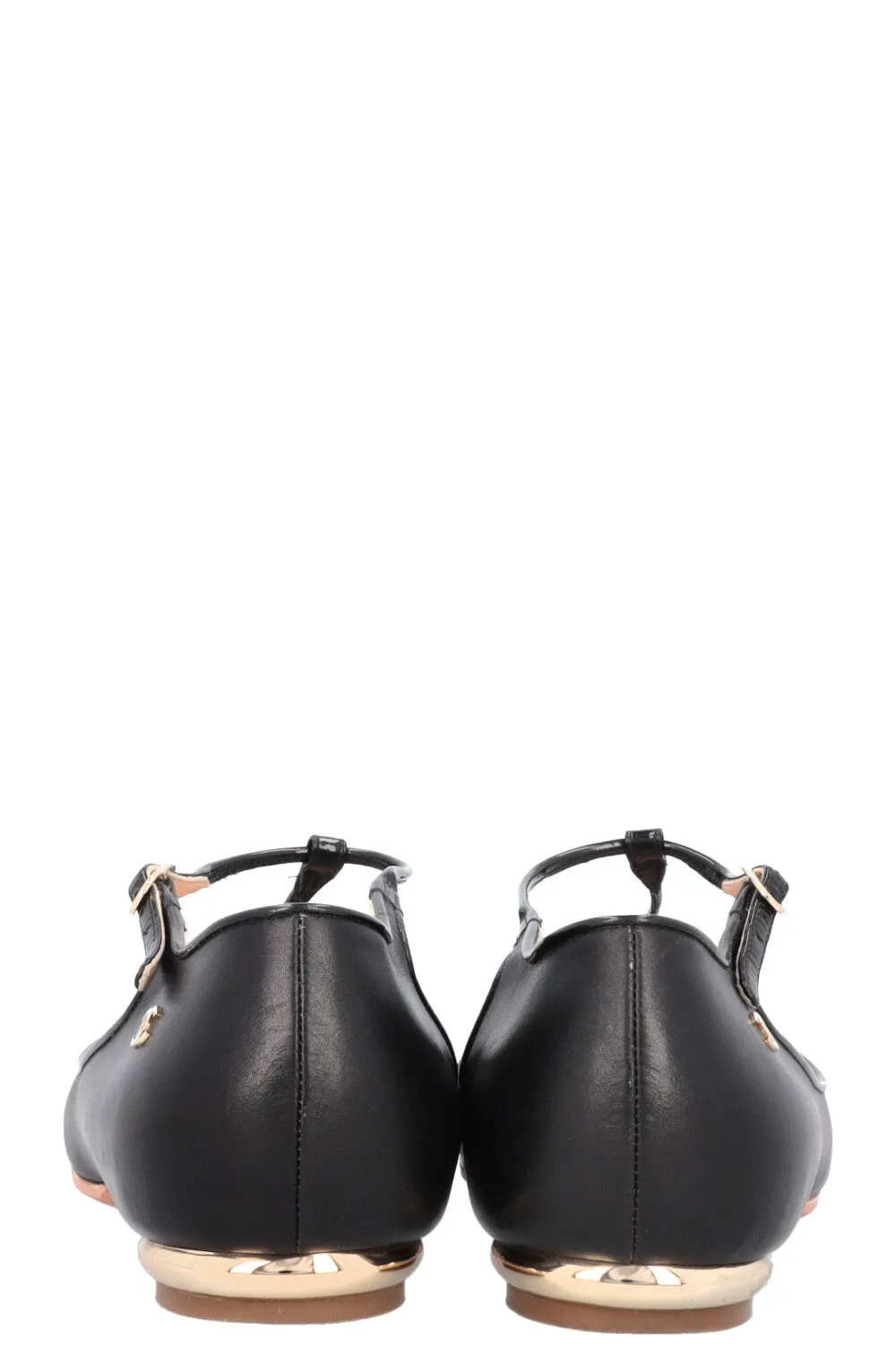 CHANEL Mary Jane Classic Ballet Flats Black