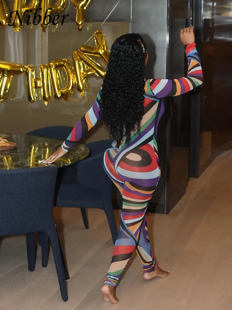 Colorful Print Jumpsuit