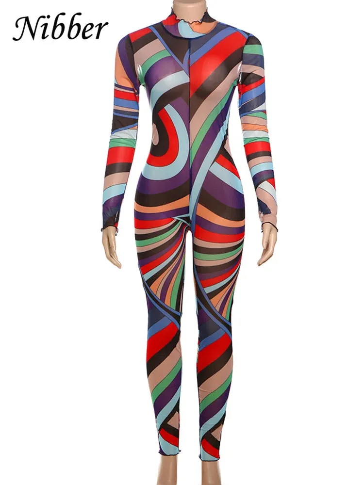 Colorful Print Jumpsuit