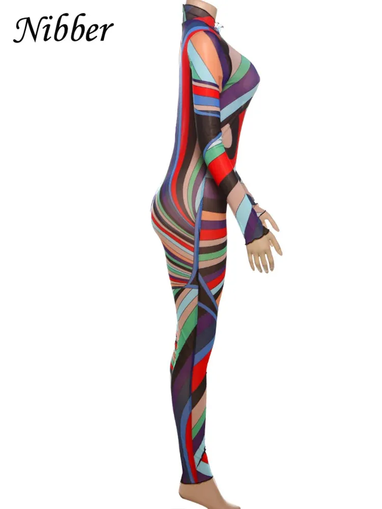 Colorful Print Jumpsuit