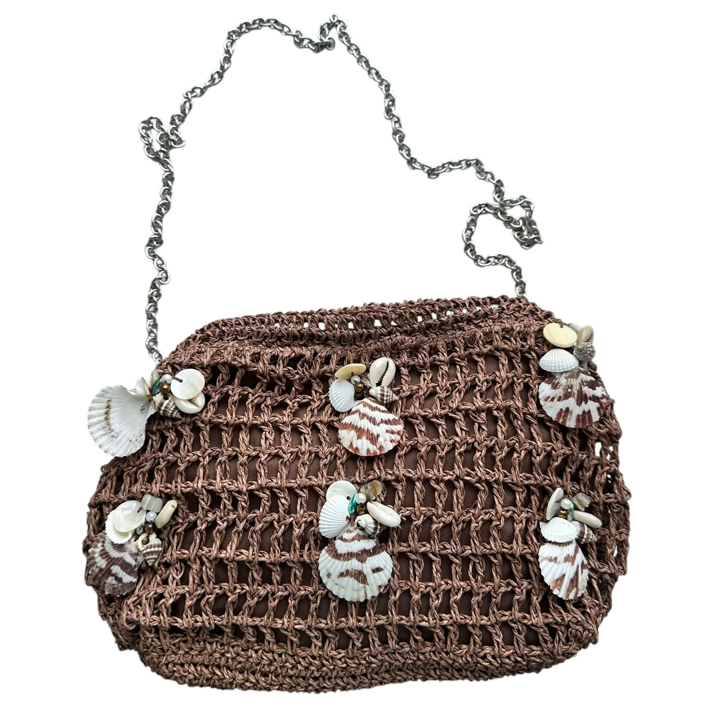 Crochet Shell Clutch