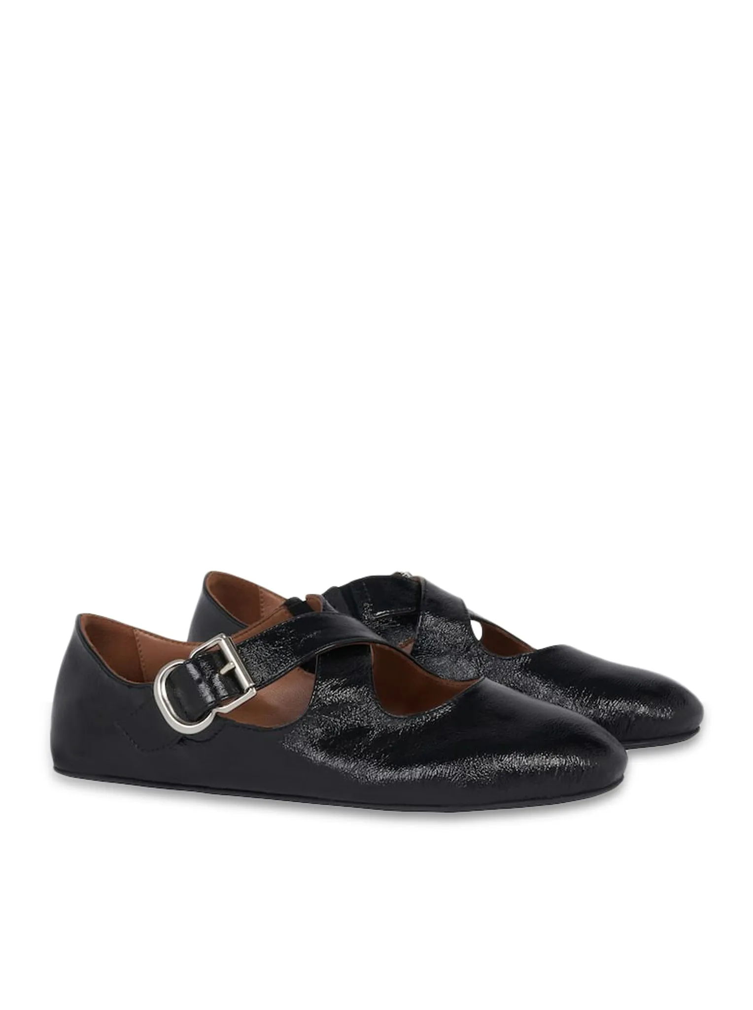 CROSS BALLERINAS IN PAINTED CALFSKIN