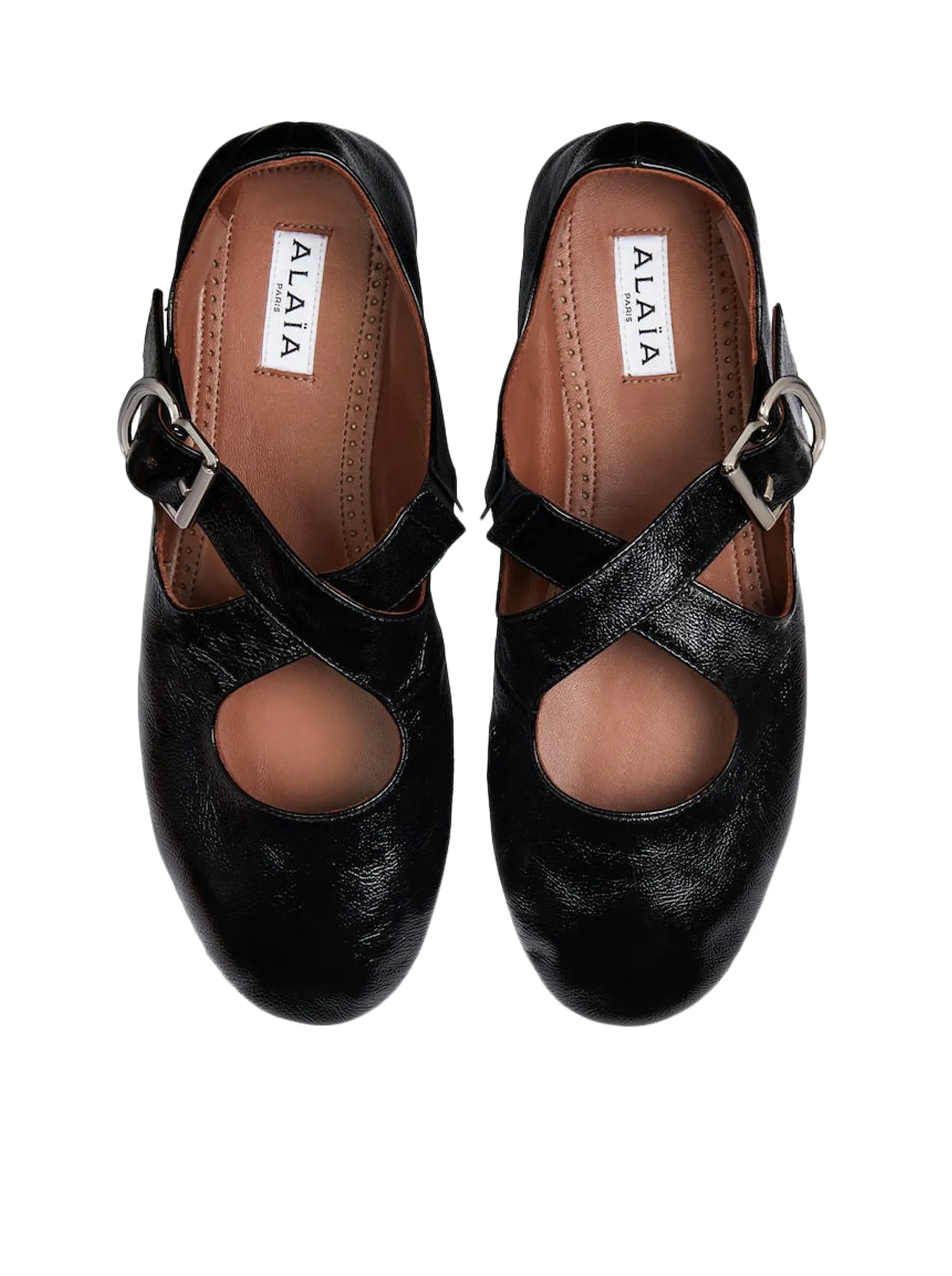 CROSS BALLERINAS IN PAINTED CALFSKIN