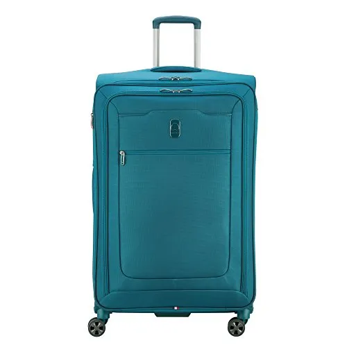 DELSEY Paris Hyperglide 3 Piece Luggage Set Carry On & Checked Spinner Suitcases, Teal Blue