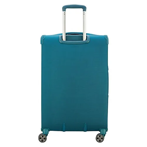DELSEY Paris Hyperglide 3 Piece Luggage Set Carry On & Checked Spinner Suitcases, Teal Blue