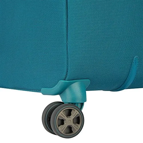 DELSEY Paris Hyperglide 3 Piece Luggage Set Carry On & Checked Spinner Suitcases, Teal Blue