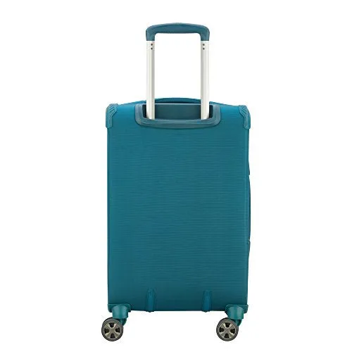 DELSEY Paris Hyperglide 3 Piece Luggage Set Carry On & Checked Spinner Suitcases, Teal Blue