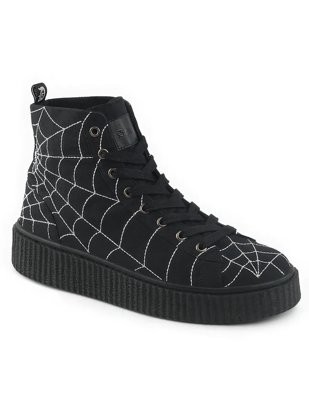 DEMONIA Spider Web High-Top Platform Sneakers