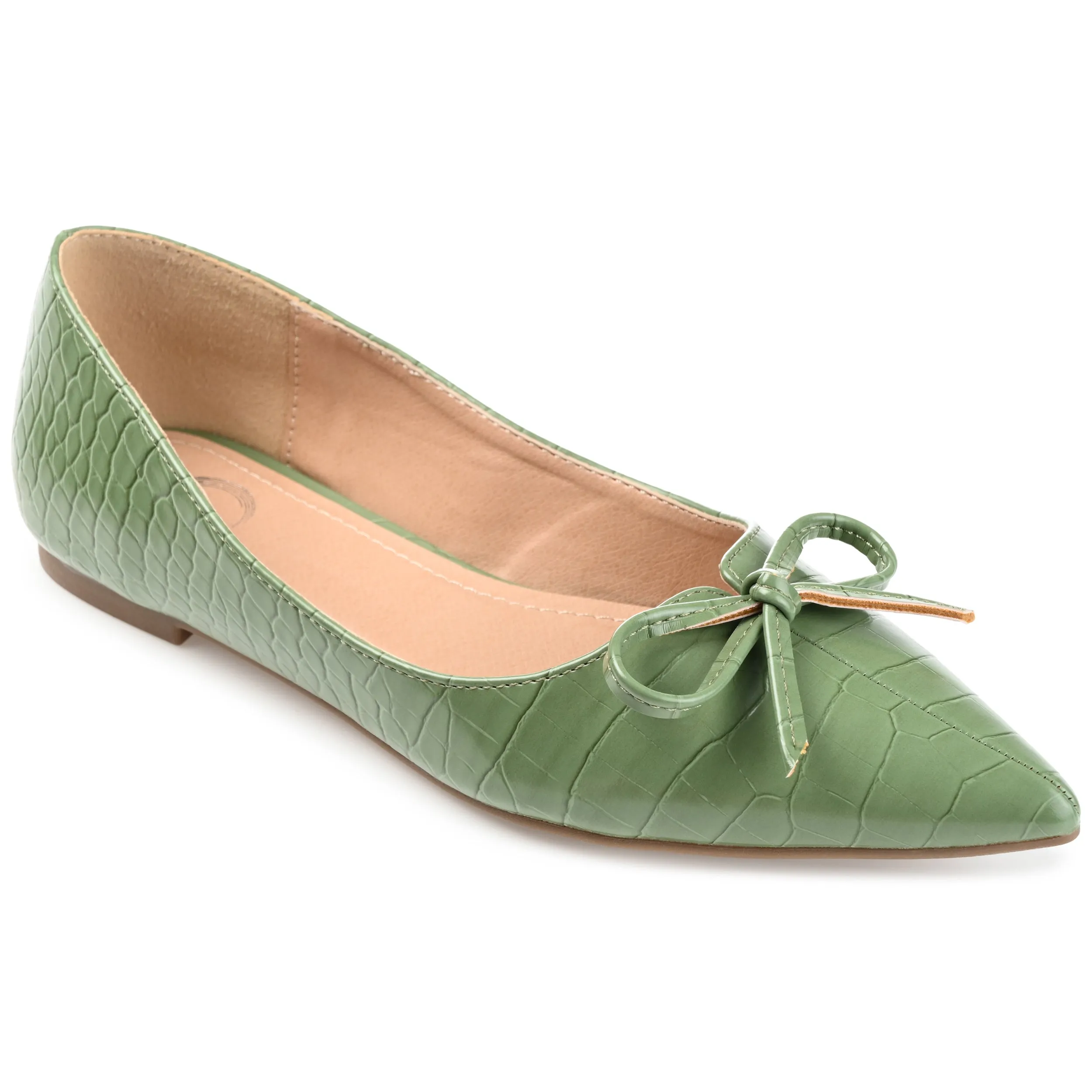 DEVALYN BALLET FLATS IN CROCO
