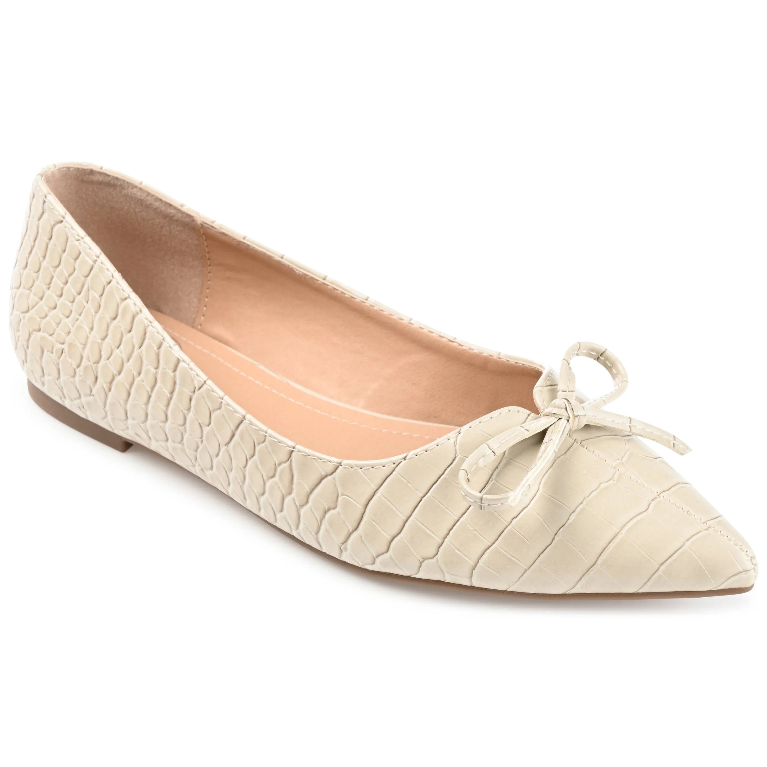 DEVALYN BALLET FLATS IN CROCO