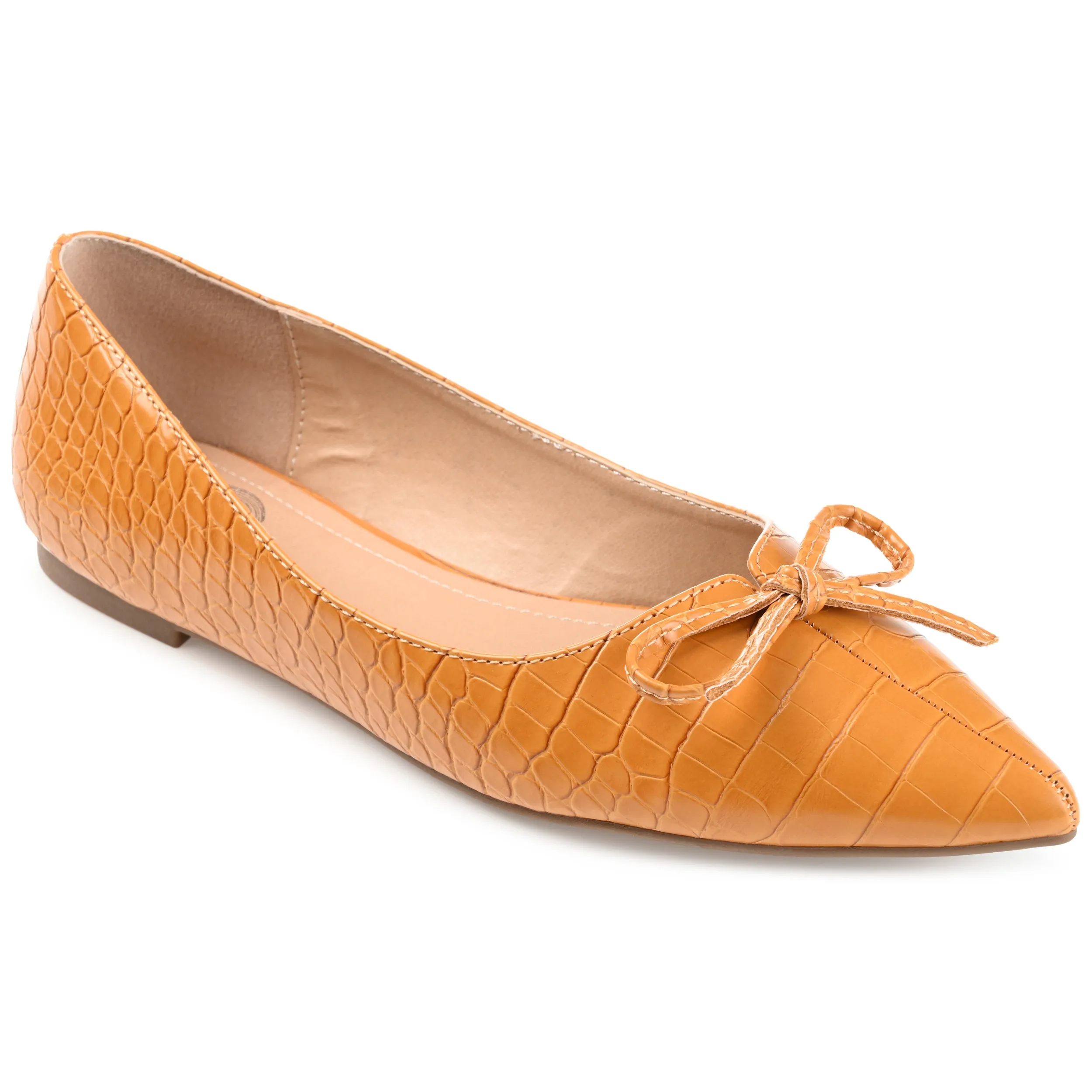 DEVALYN BALLET FLATS IN CROCO