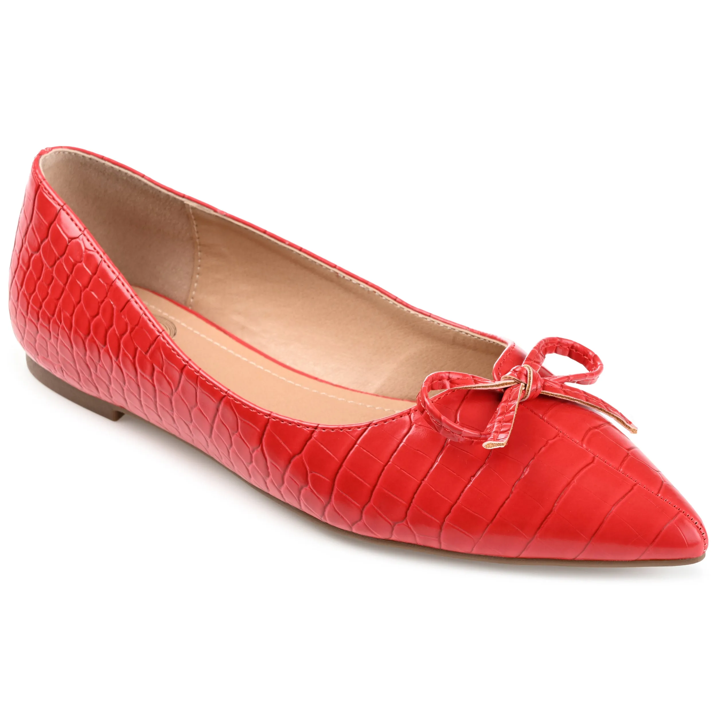 DEVALYN BALLET FLATS IN CROCO