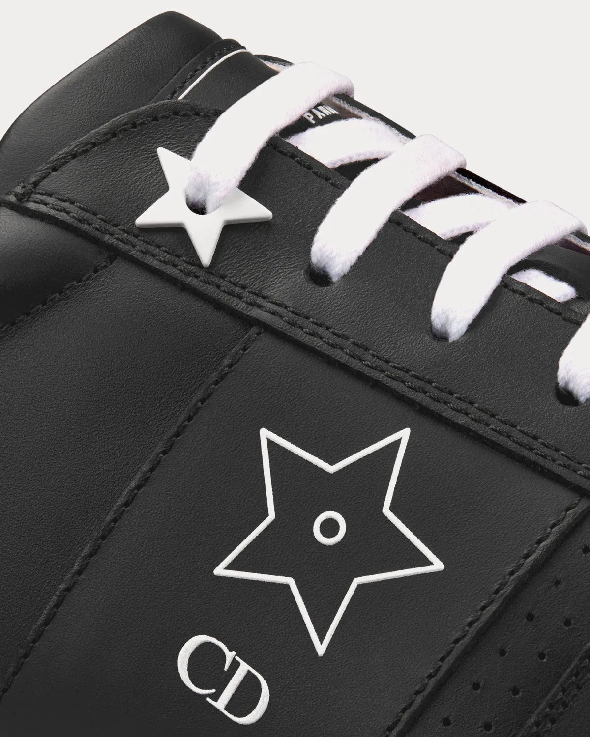 Dior Star Black Calfskin Low Top Sneakers