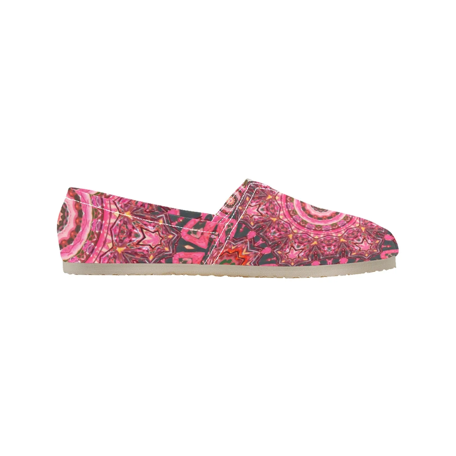 Espadrilles Canvas Carnival Pink and Charcoal Mandela