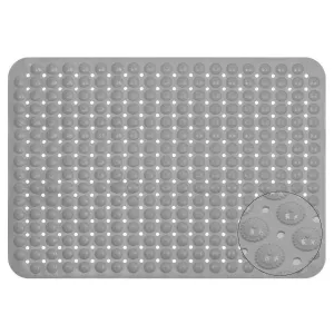 Experia Anti Slip Bath Mat with Suction Cup - 106 X 60 CM (Grey Color With Accu Pebble)