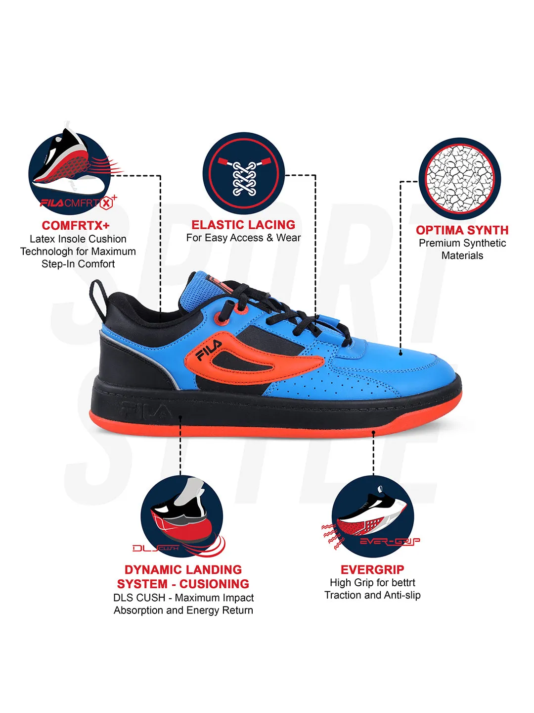 Fila Mens Tuho Blue Sneakers