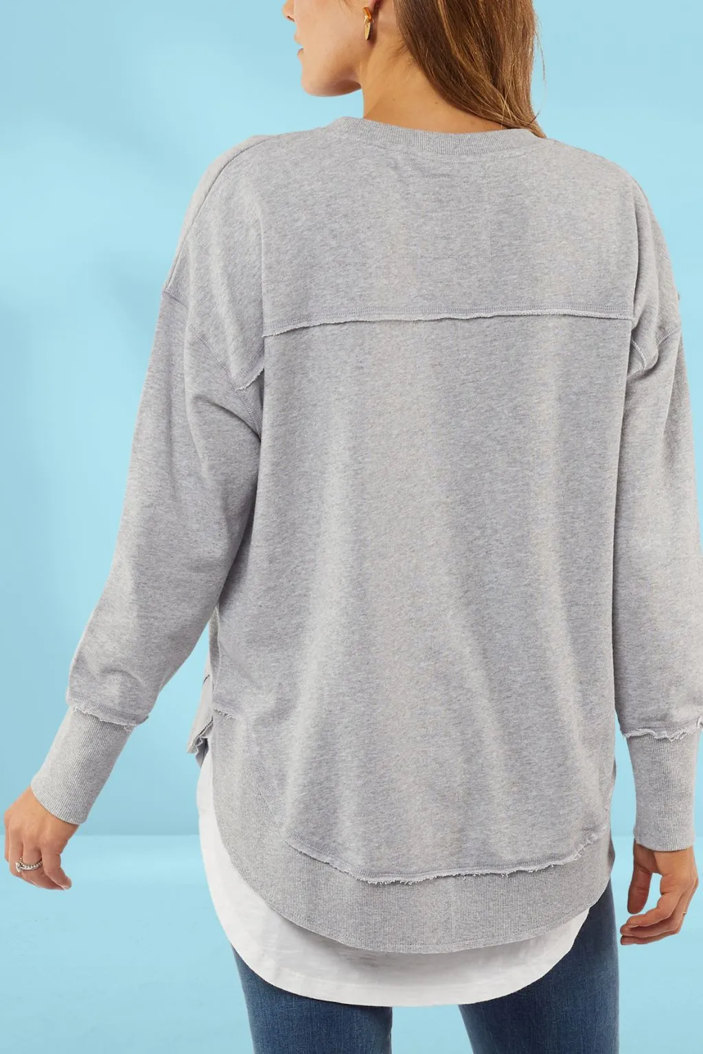 Foxwood Delilah Crew Grey Marle