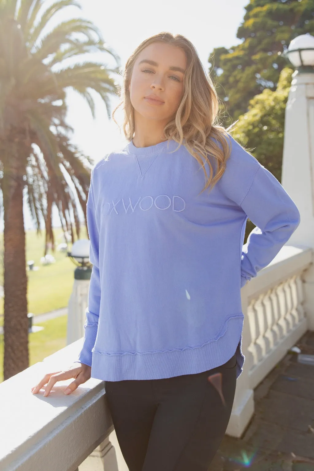 Foxwood Simplified Crew Neon Blue