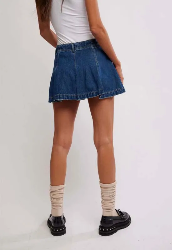 Free People - Madison Avenue Denim Skirt Wandering Eyes