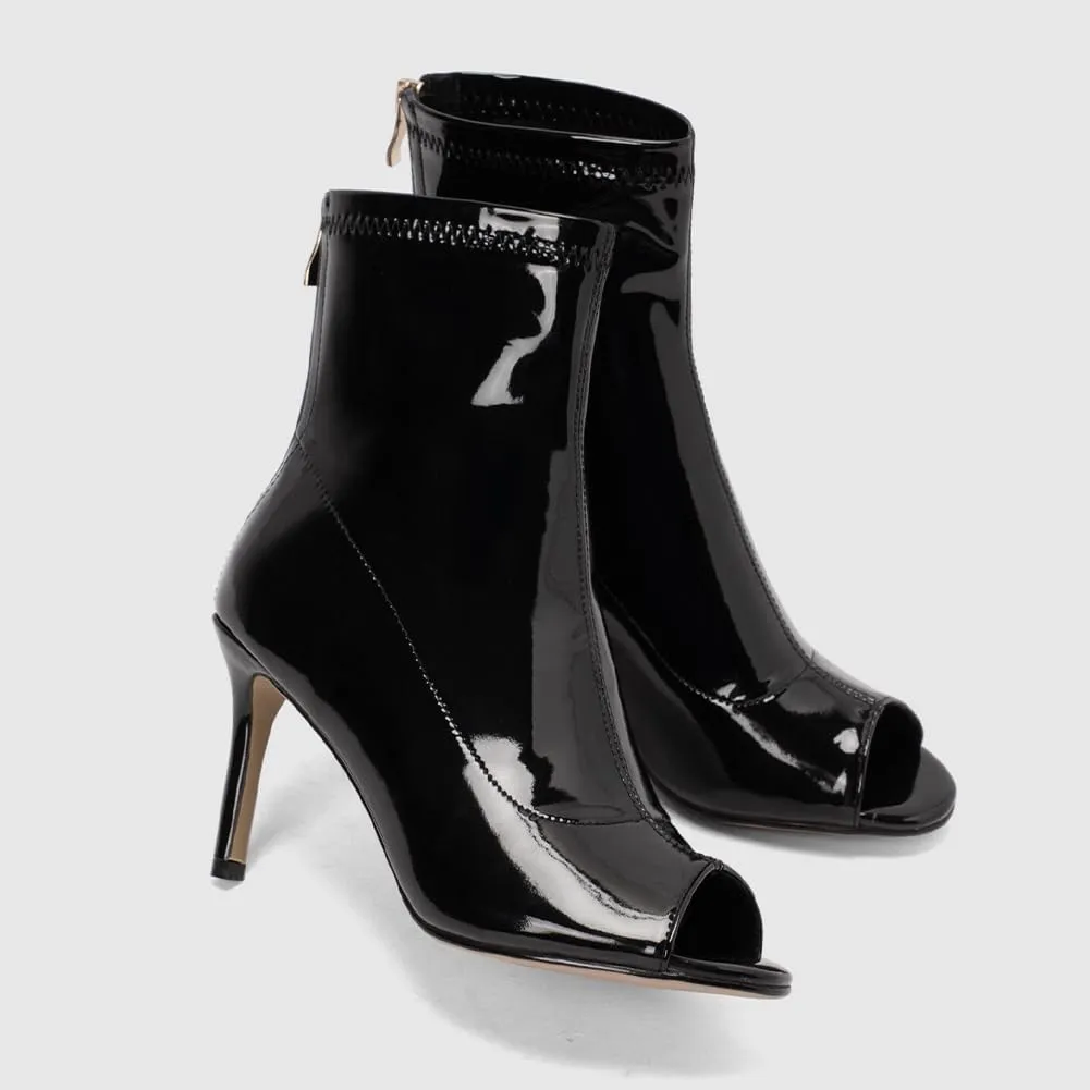 HROYL Zapatos de Baile Latino Mujer Zapatos de Baile de Saln Botas de Baile de Punta Abier