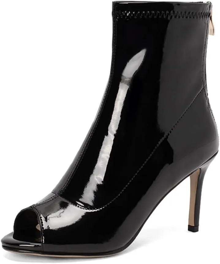 HROYL Zapatos de Baile Latino Mujer Zapatos de Baile de Saln Botas de Baile de Punta Abier