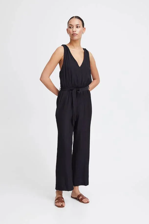 ICHI Tanessa Jumpsuit in Black