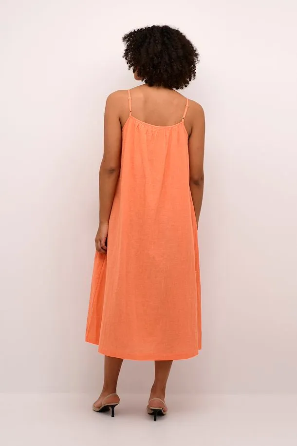 Kaffe Kapauline Strap Dress Melon