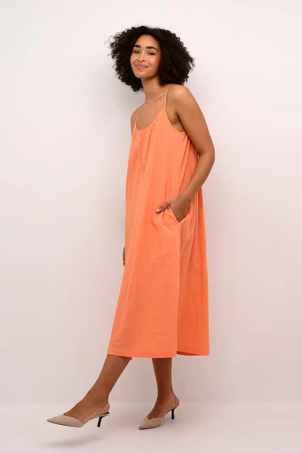 Kaffe Kapauline Strap Dress Melon