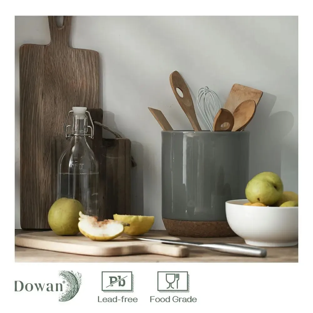 Kitchen Large Ceramic Utensil Holder Crock - Set of 1