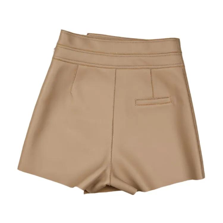 Lambskin Leather Mini Short Skirt