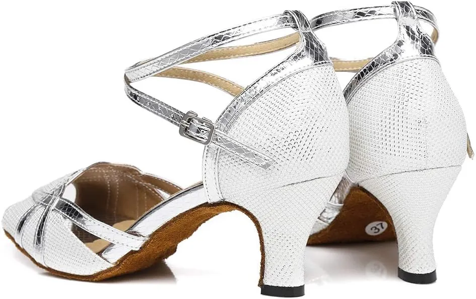 Latin Dance Shoes Ballroom Dance Shoes Women Professional Salsa Practice Performance Dancing Shoes