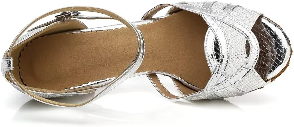 Latin Dance Shoes Ballroom Dance Shoes Women Professional Salsa Practice Performance Dancing Shoes