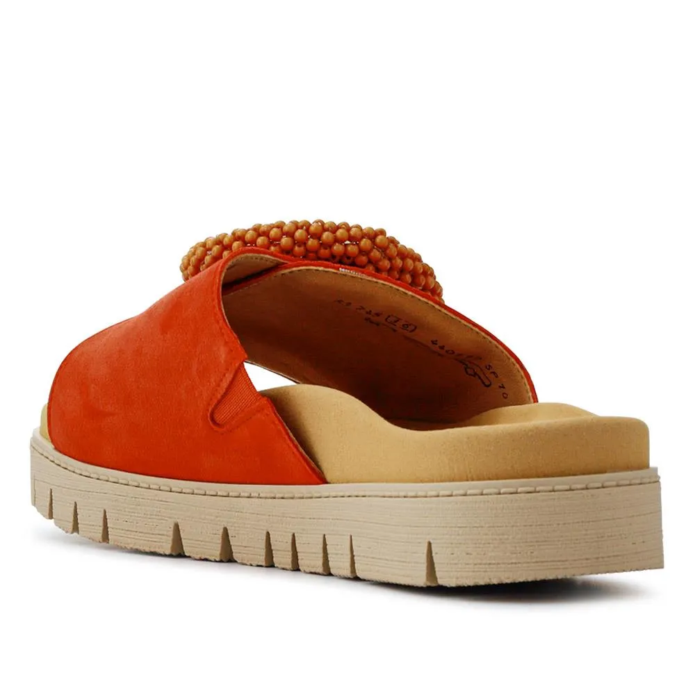 Leather Chunky Mule Sandals - GAB41507 / 326 988