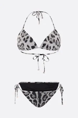 Leopard Print Swimwear Set