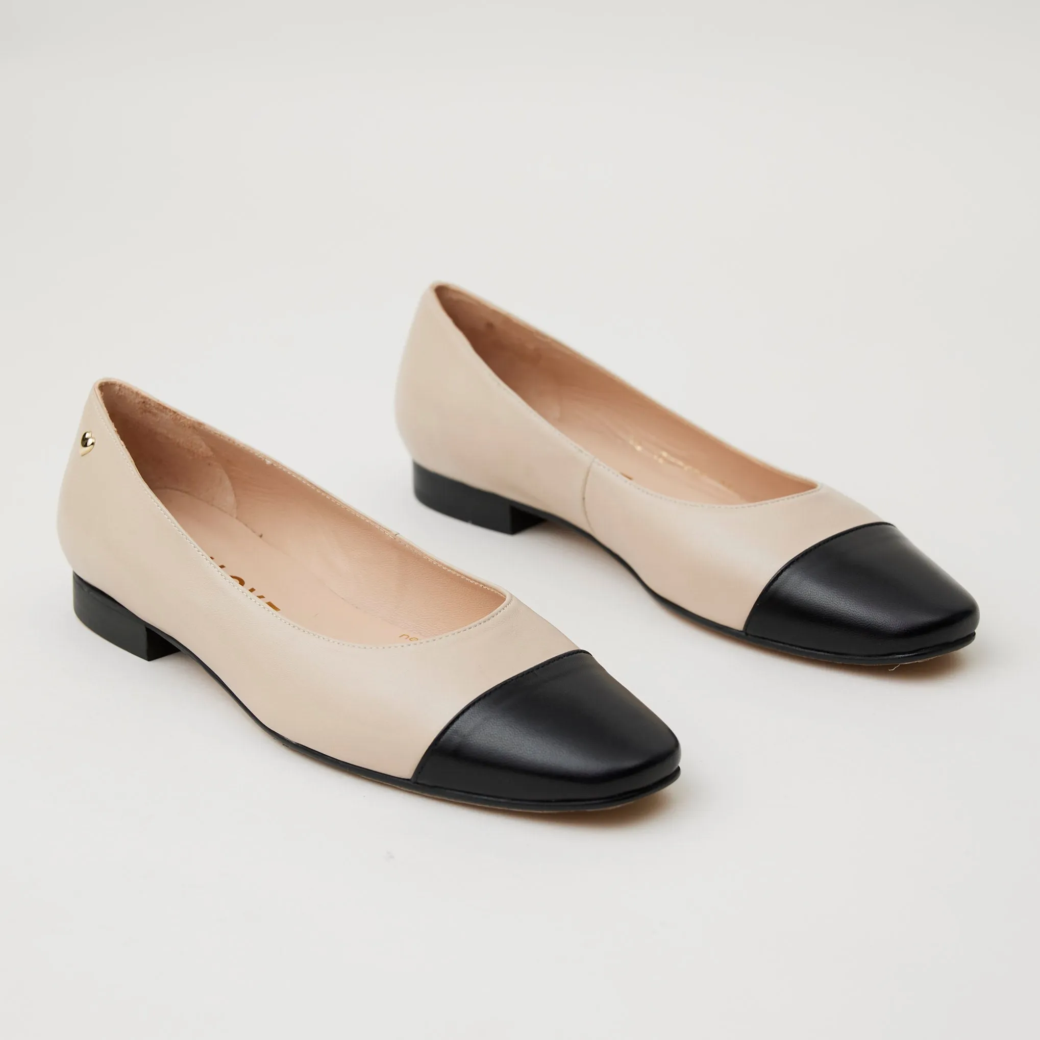 Lodi Camel Leather Flat Pumps