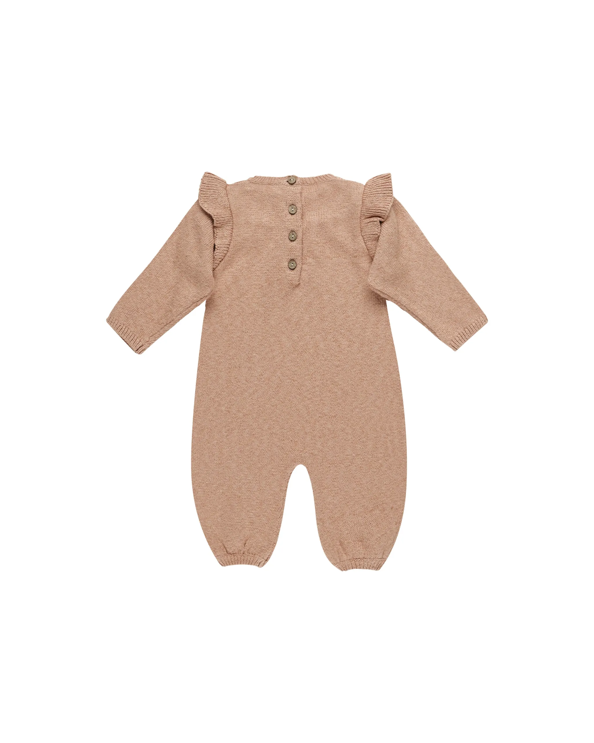 Long Sleeve Mira Knit Romper | Heathered Rose