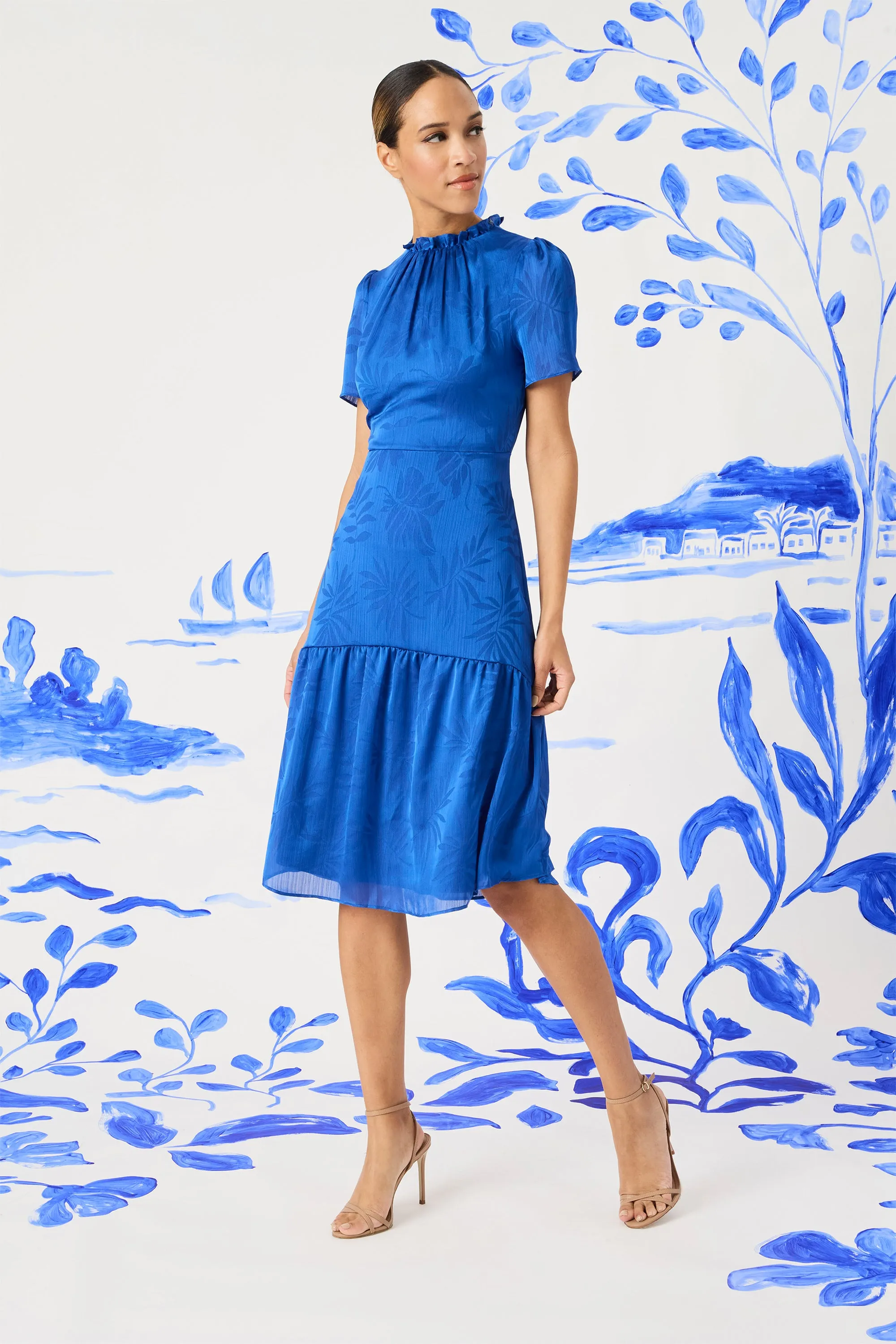 Lorraine in Palm Leaf Jacquard