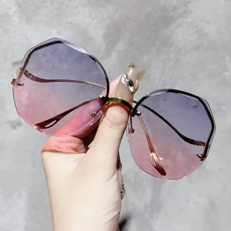 Luxury Round Gradient Sunglasses